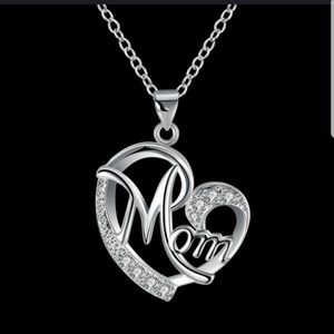 Beautiful 925 Sterling Silver Mom Necklace